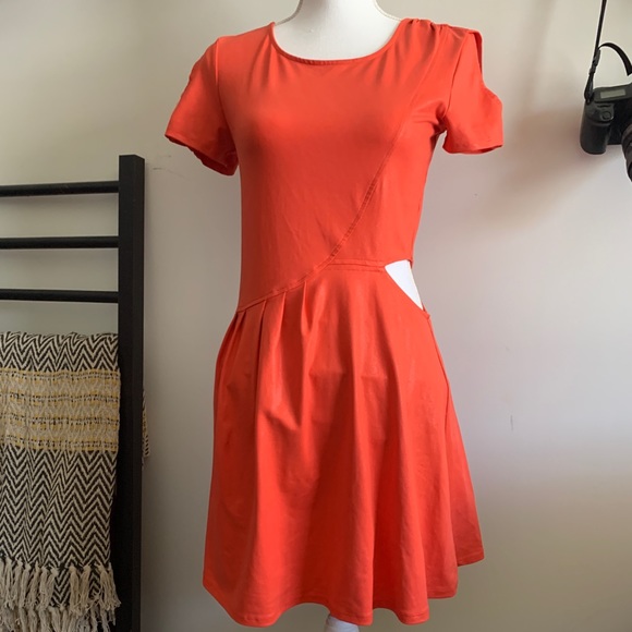 Anthropologie Dresses & Skirts - Leith Orange Cut Out Dress 🎃 🎃🎃